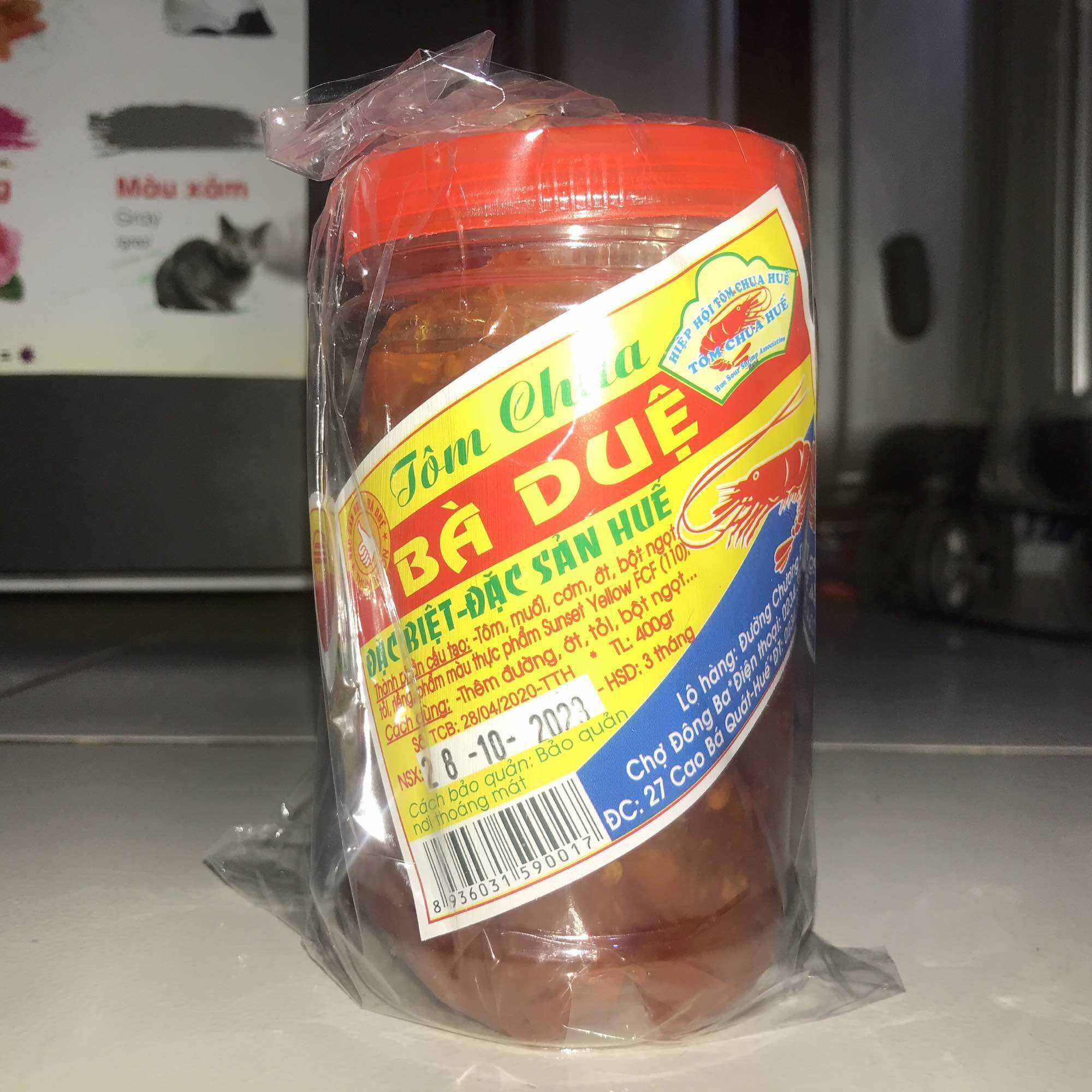 MẮM TÔM CHUA BÀ DUỆ NGUYÊN CON ĐẶC BIỆT HUẾ HŨ 400G