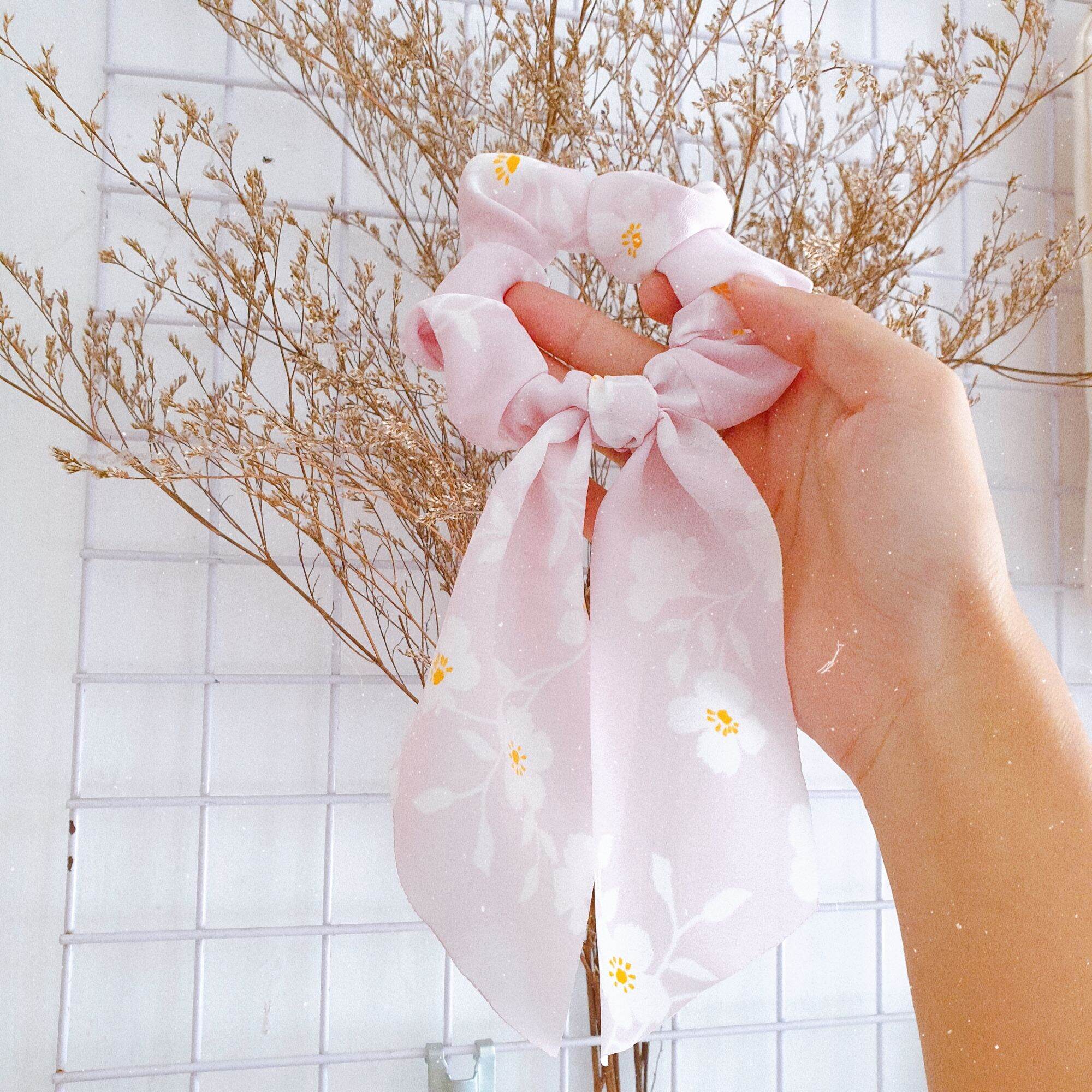 [ Tiệm Tháng Tư ] Buộc Tóc Nơ Vải Xinh
