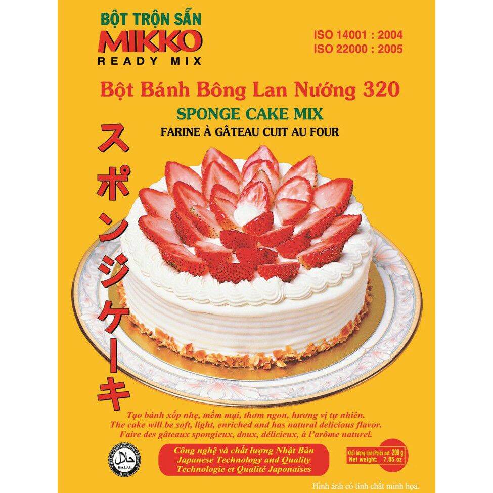 Bột làm bánh bông lan 320 Mikko 200gr