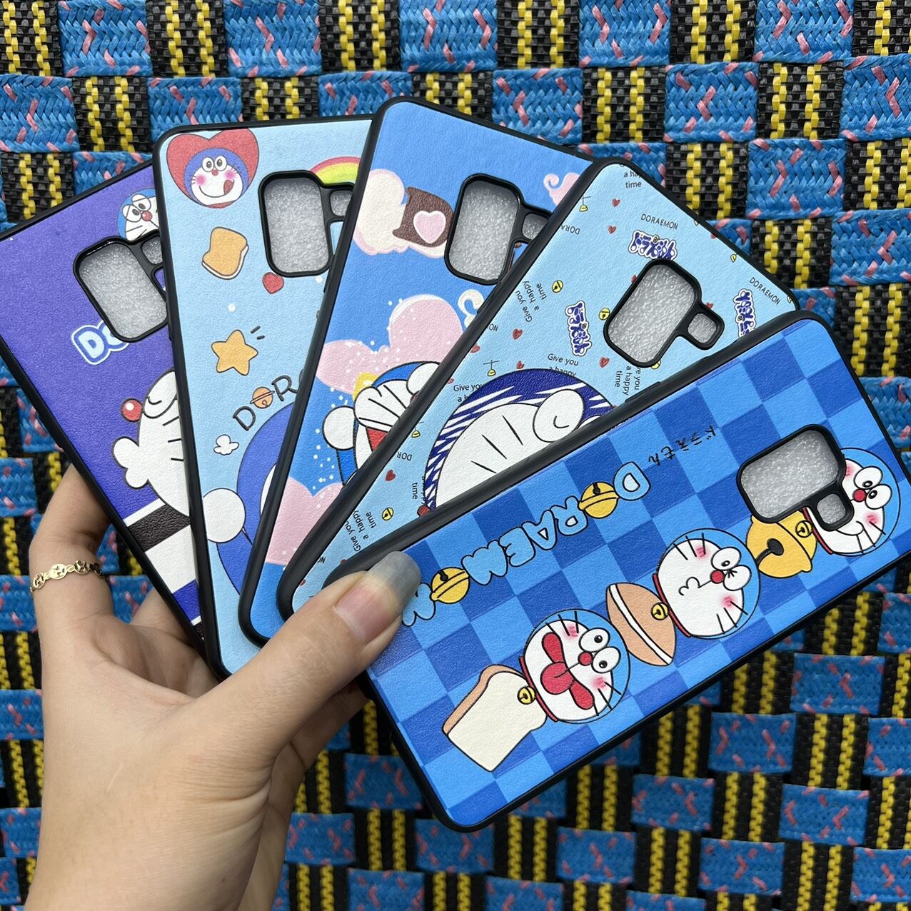 Case ốp lưng Samsung A8 2018 dẻo hình doremon siêu cute bảo vệ camera