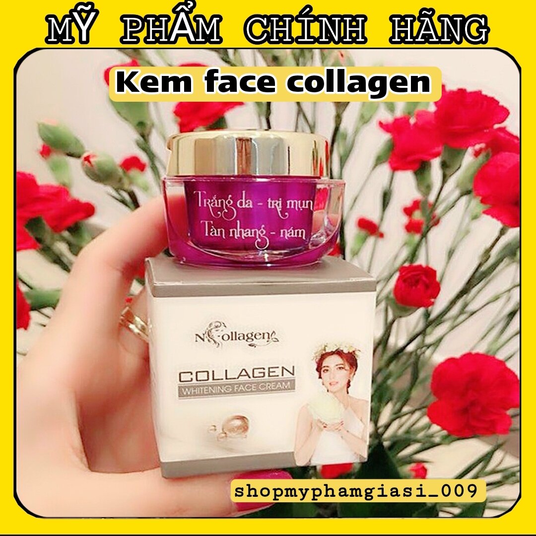 Kem face tím n'collagen
