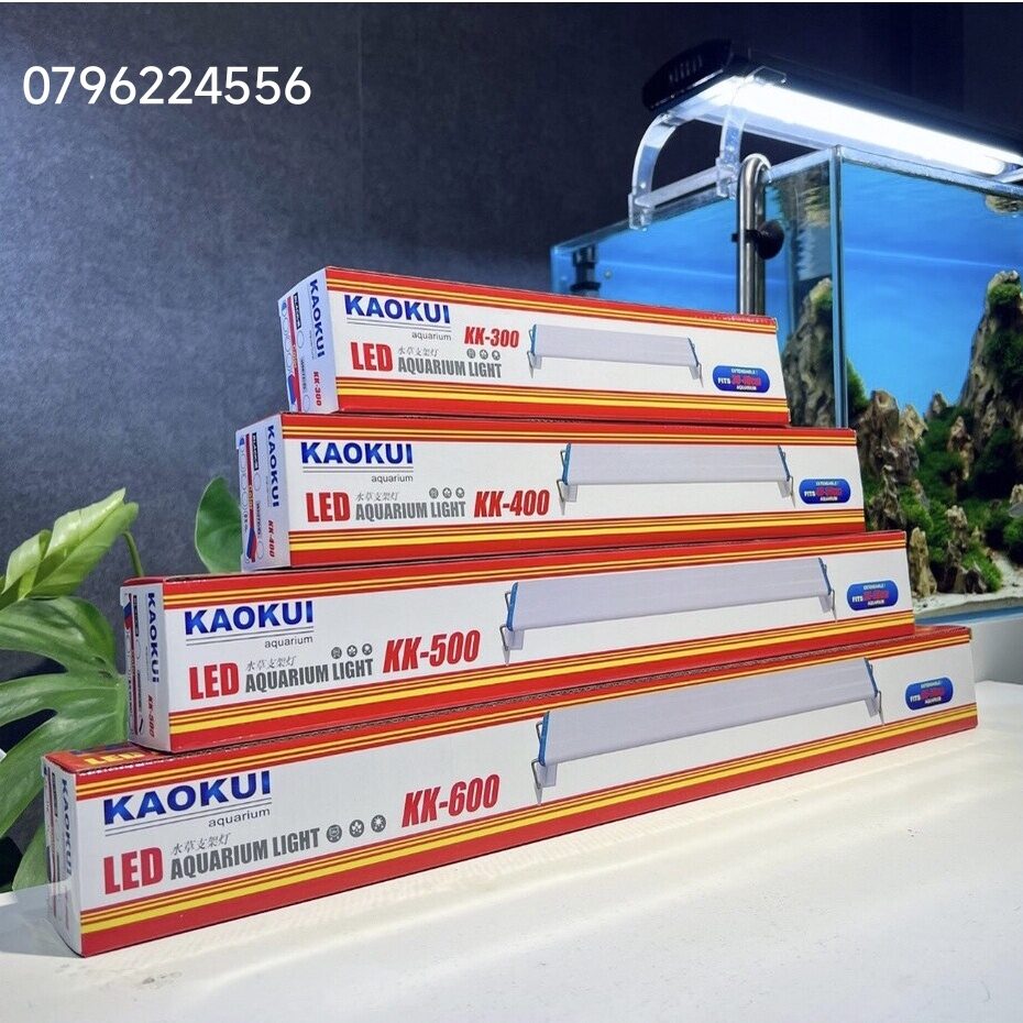 led bể cá kaokui kk-1000 98cm 6 hàng bóng trắng 10.000k thủy sinh