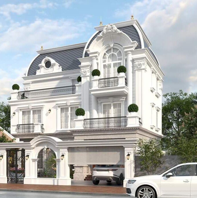 Thiết kế kiến trúc kết cấu nhà. 