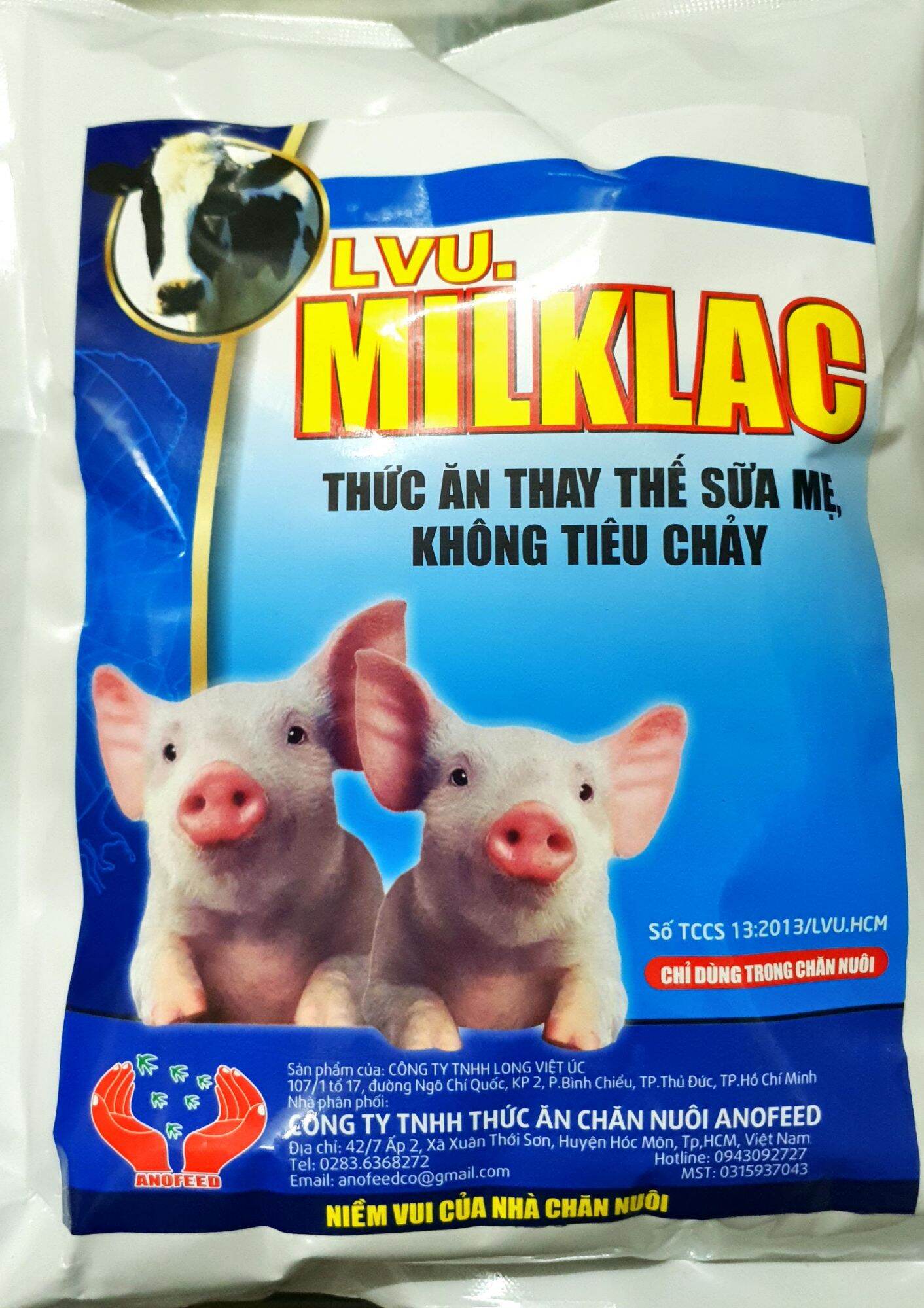 MILKLAC - Sữa thay thế sữa mẹ, không tiêu chảy cho heo con, chó mèo, thú cưng