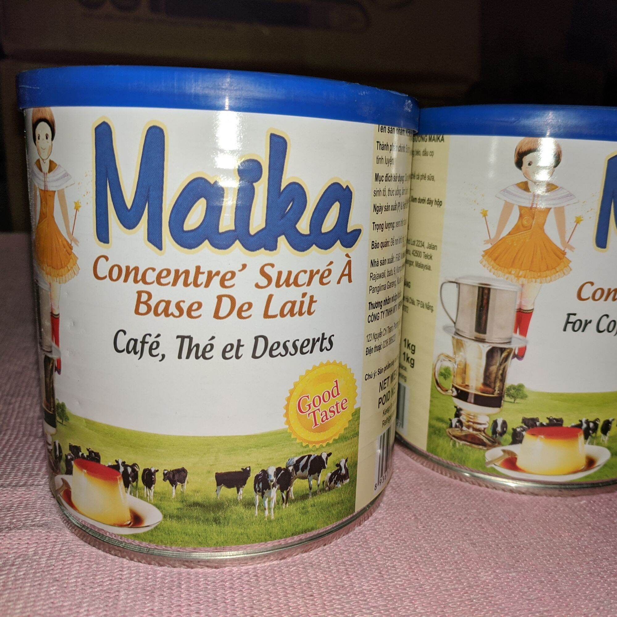 Combo 2 hộp Sữa đặc có đường Maika 1 kg