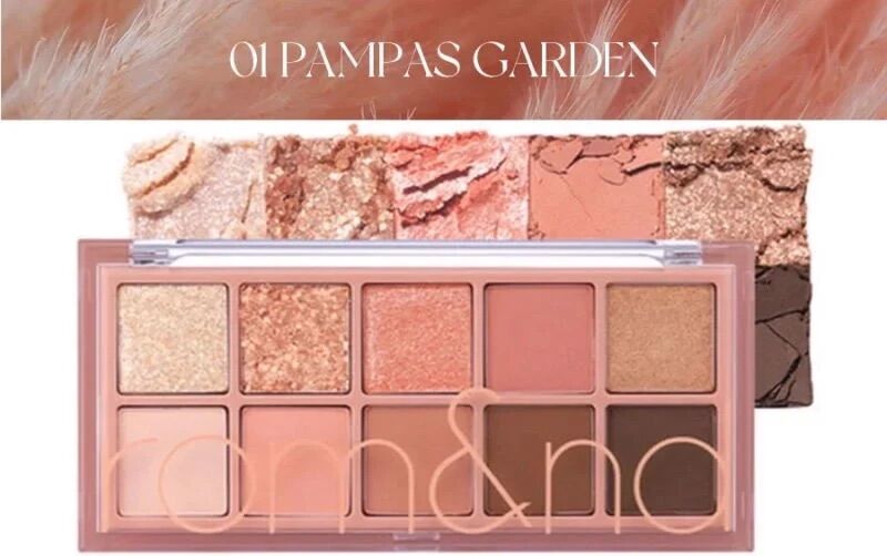 Bảng Phấn Mắt 10 Màu Siêu Lấp Lánh Romand Better Than Eye Palette