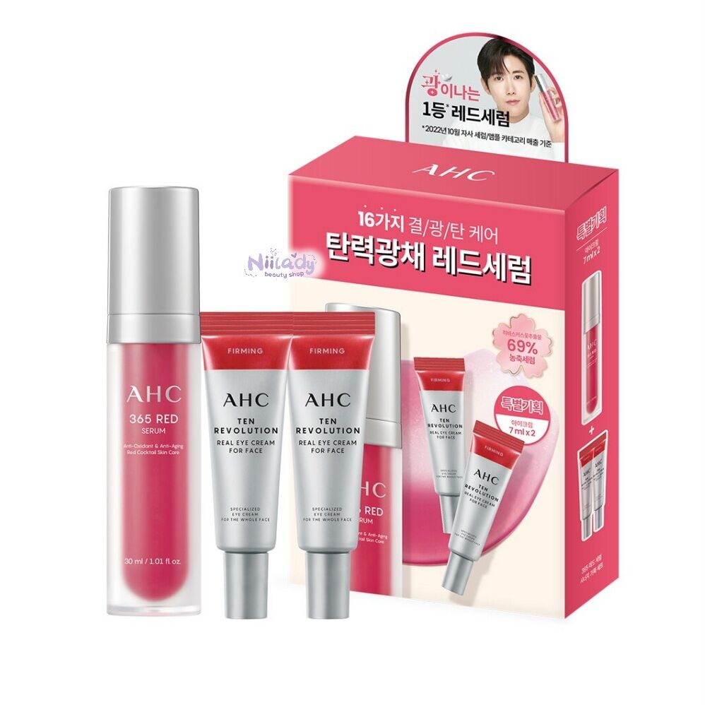 Tinh chất ahc 365 red serum synergy set