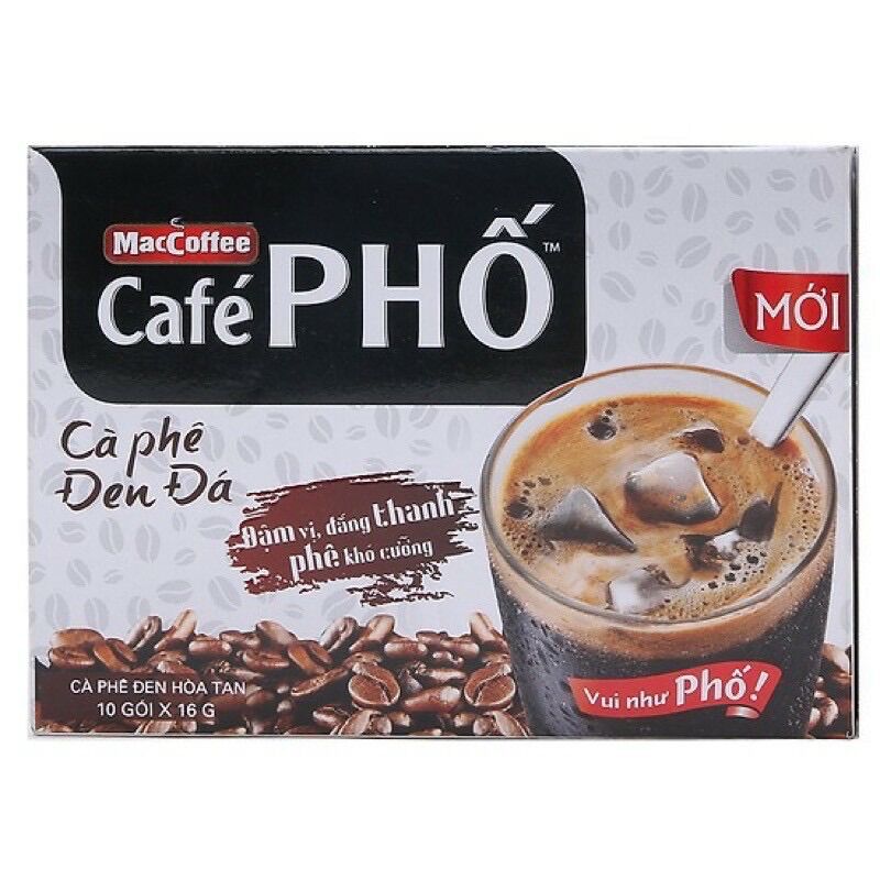 [2023]Cà phê phố đen Maccoffe(10 gói*16g)