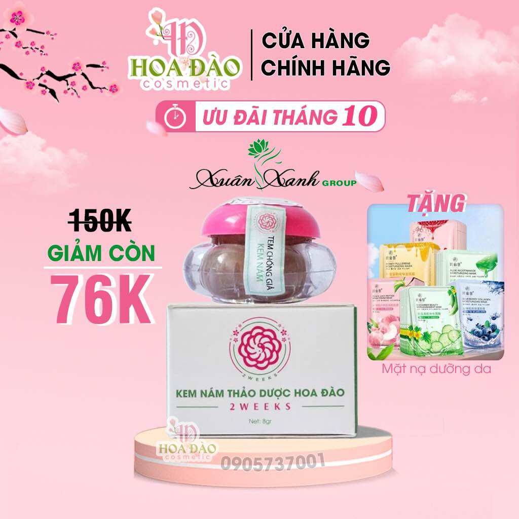 Kem nám thảo dược Hoa Đào