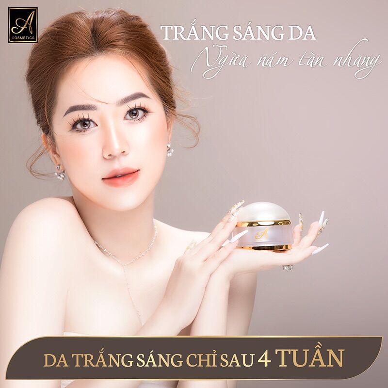 Kem Face Pháp A Cosmetics – Kem Dưỡng Trắng Da Mặt tặng 1 hộp mặt na colaze