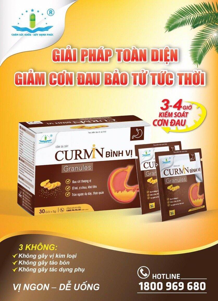 Cốm Dạ Dày CURMIN BÌNH VỊ Granules H/30goi