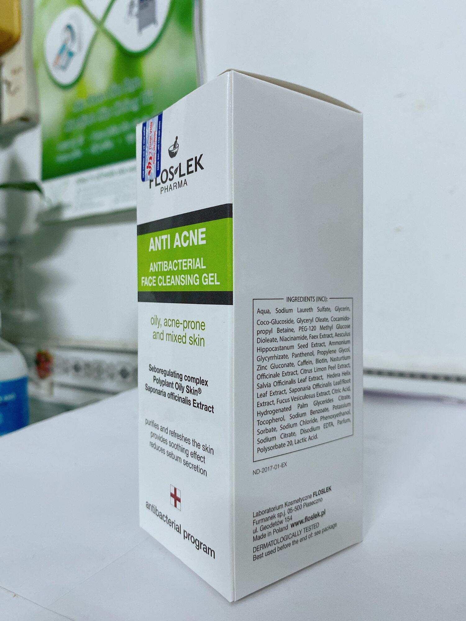 Sữa rửa mặt ngừa mụn Floslek  – 125ml