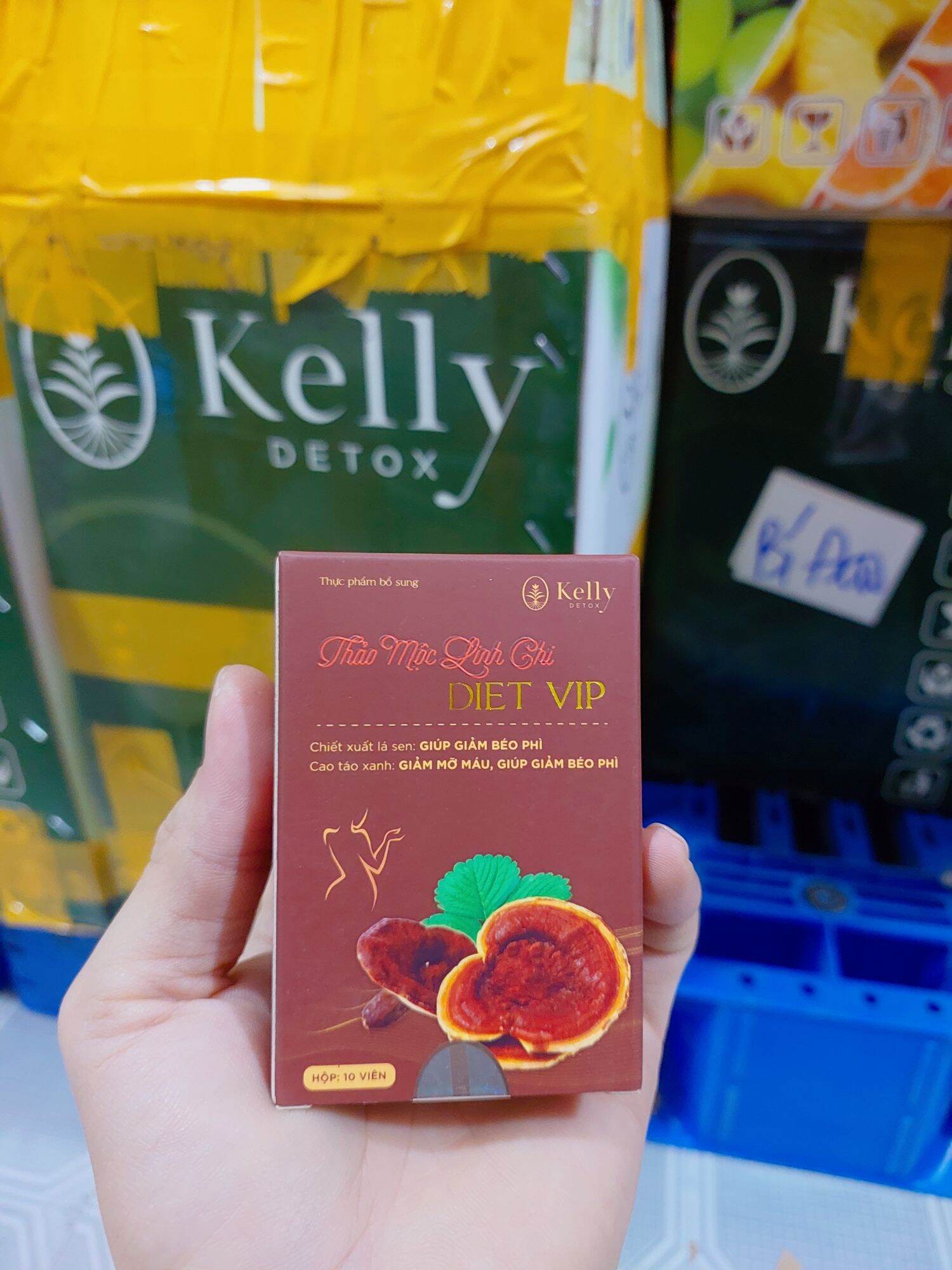 VIÊN GIẢM CÂN LINH CHI DIET VIP KELLY