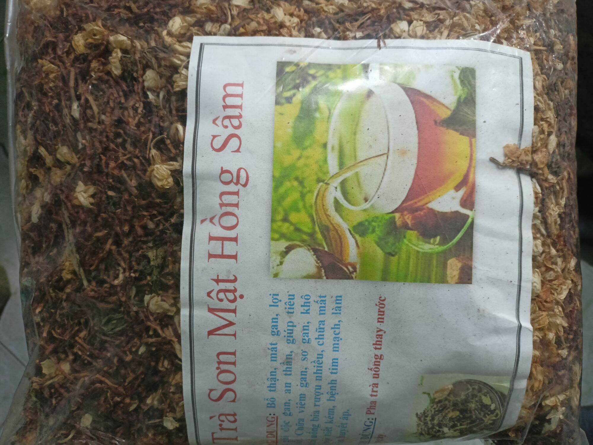 trà sơn mật hồng sâm