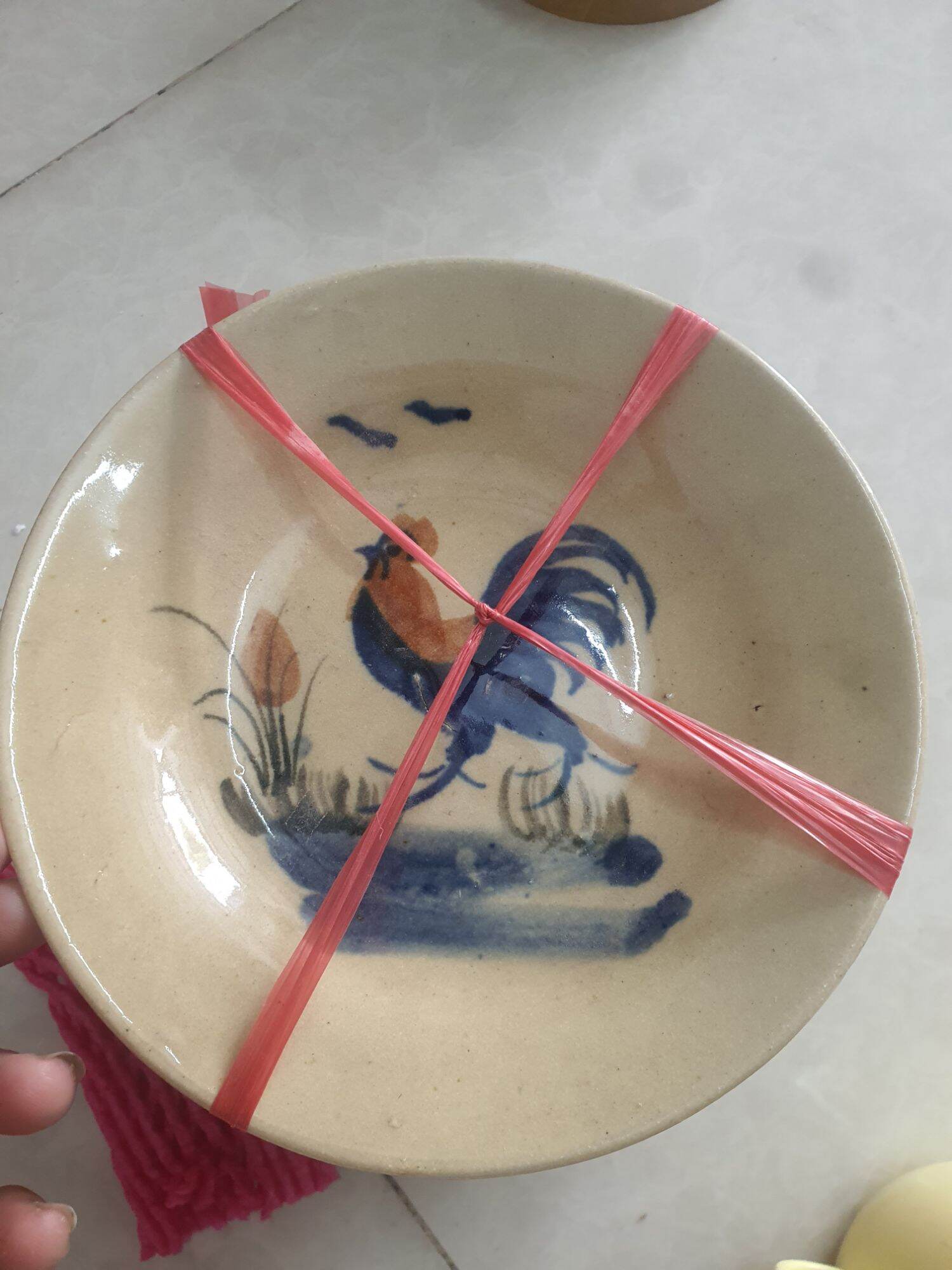 Set 5c dĩa đá hình con gà