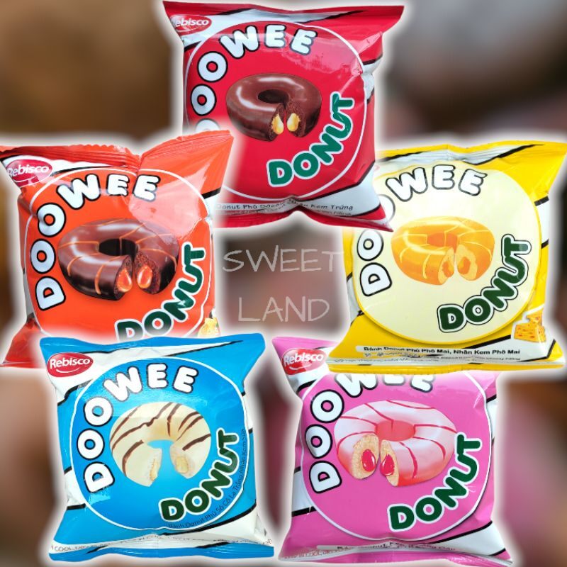 bánh dooWee doNut phủ socola nhân kem 30g