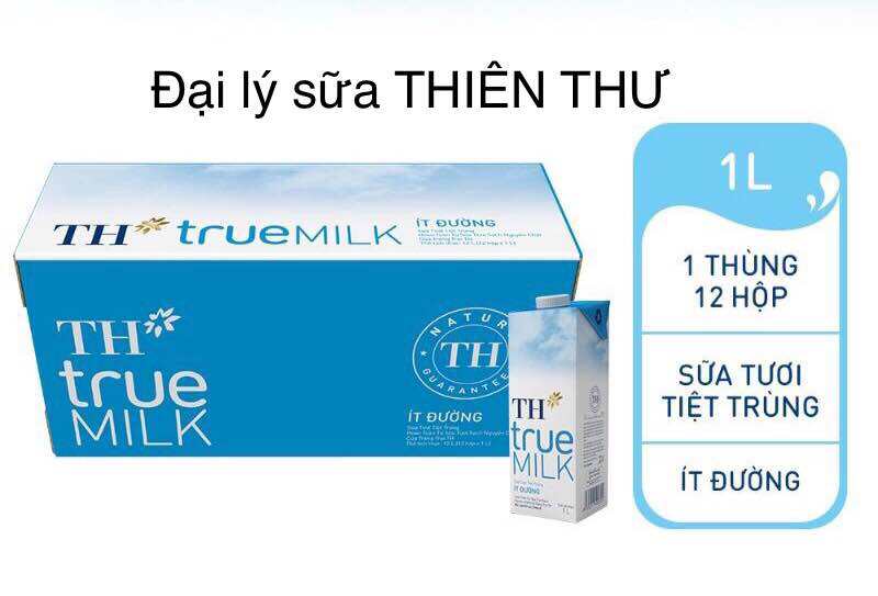 chỉ giao hàng 2h Thùng 12 lít sữa TH TRUE MILK ít đường