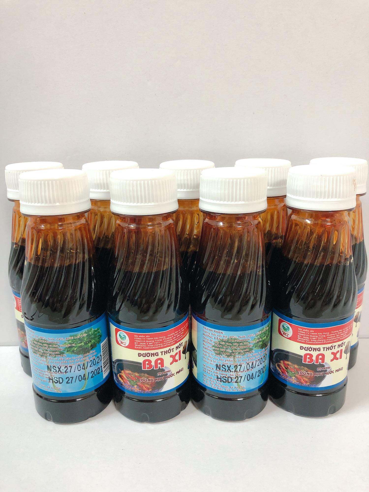 Nước màu đường thốt nốt Ba Xi nguyên chất dùng để kho cá, ướp thịt nướng, kho thịt, nấu ăn tiện dùng 100% không phẩm màu