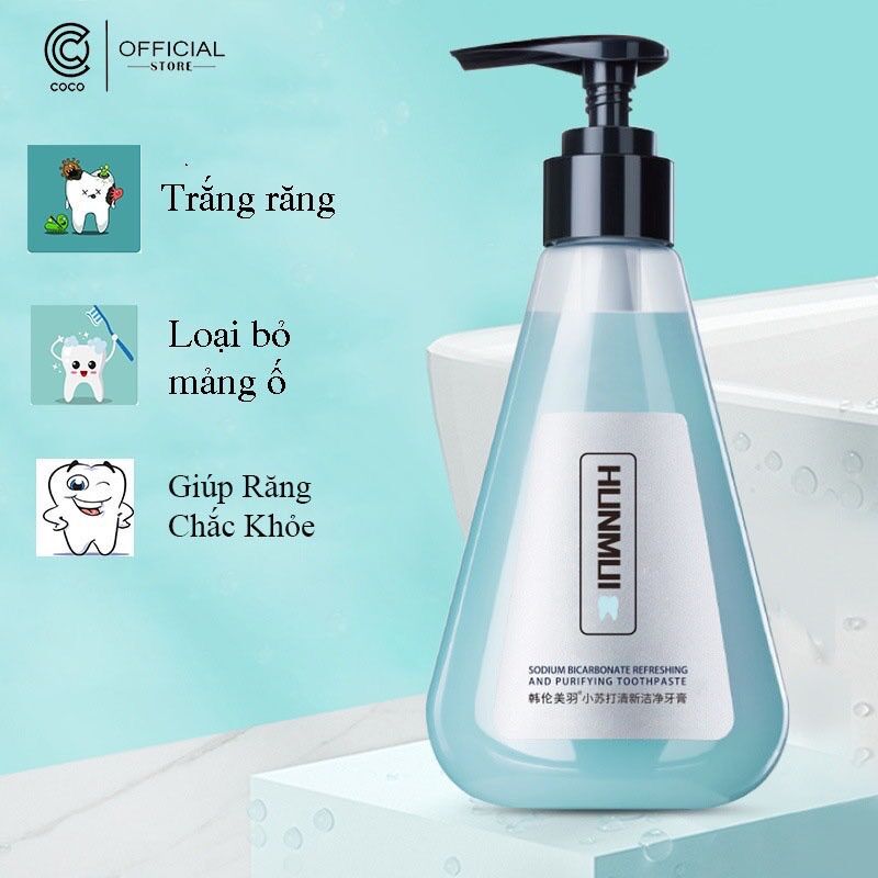 KEM ĐÁNH RĂNG Hunmui, Giúp Trắng Răng Giảm Ố Vàng, Hết Hôi Miệng
