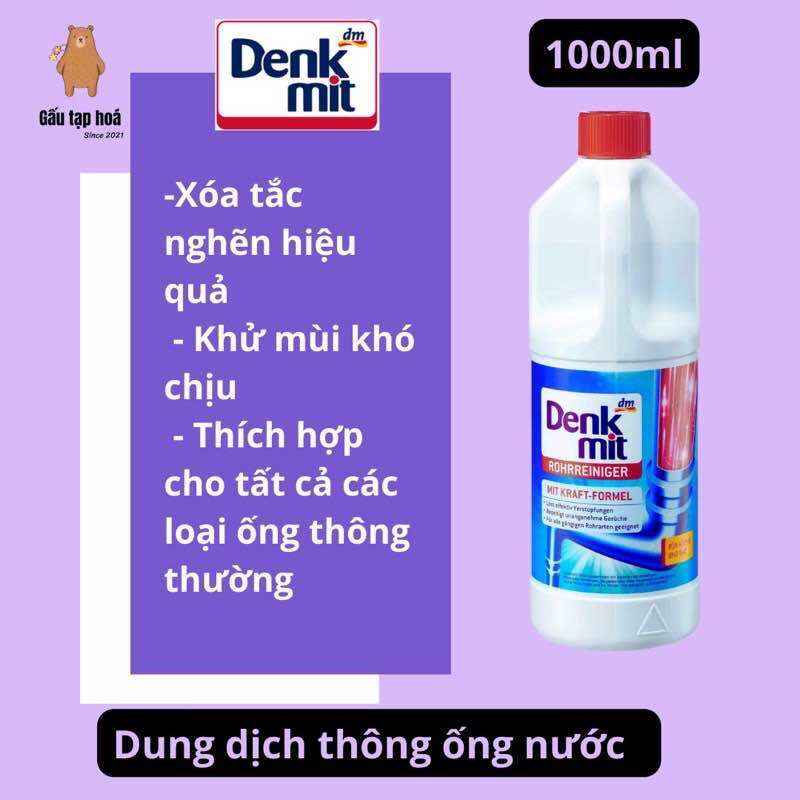 Bột Thông Tắc Cống Denkmit hàng chính hãng xuất xứ Đức