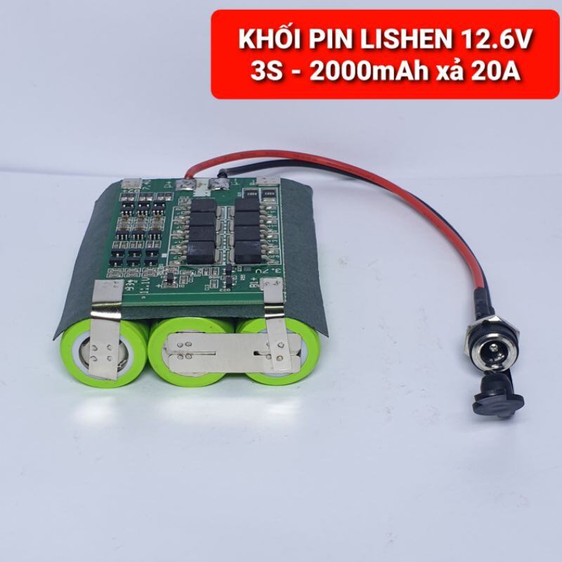 Khối pin lishen 12v dung lượng 2000mah