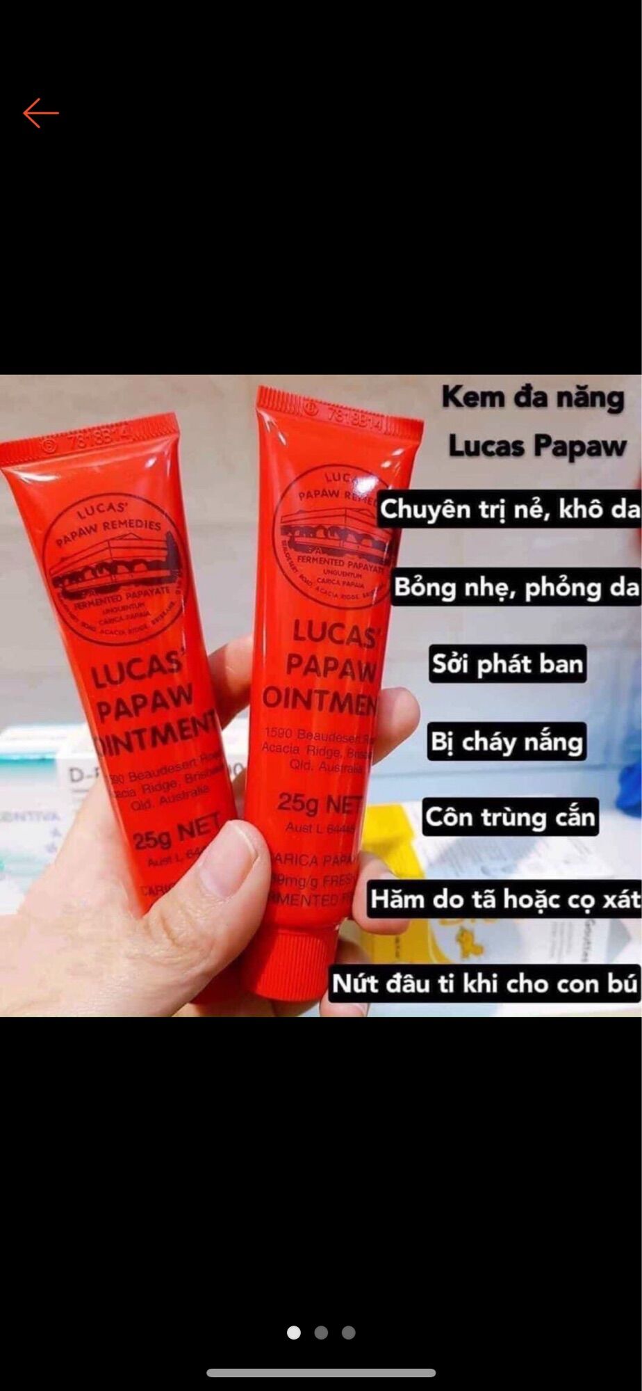 Kem đa năng lucas papaw