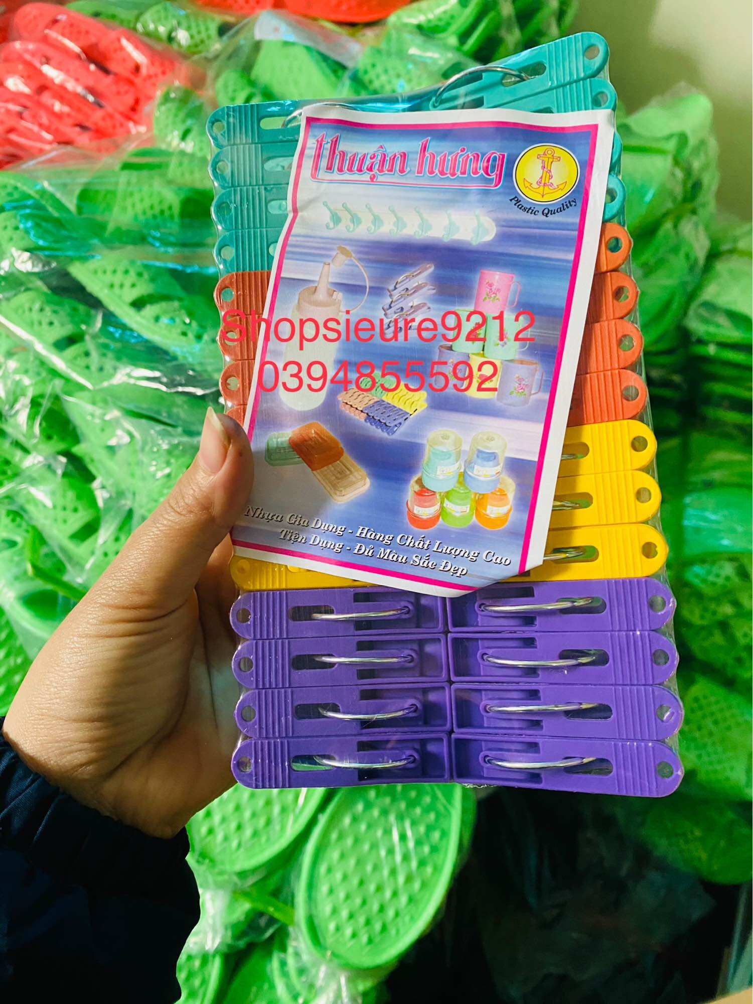 Kẹp vỉ nhựa(30 kẹp)
