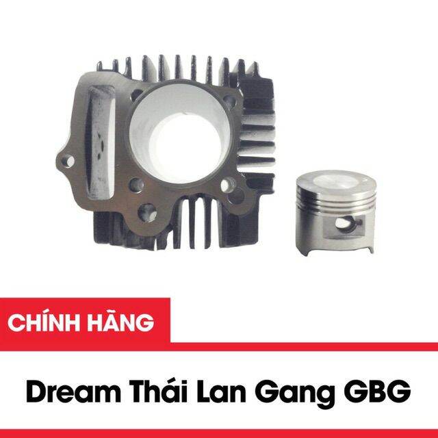 Bộ hơi honda dream thái / xilanh dream / lòng dream + bộ sp 1 xi lanh hơi gang đúc std 
, 1 quả pít tông nhôm hợp kim std 
, 1 bộ xéc măng std 
, 1 ắc pít tông + 2 fe cài chặn ắc pittong
, 1 bộ roăng +1đôi phớt