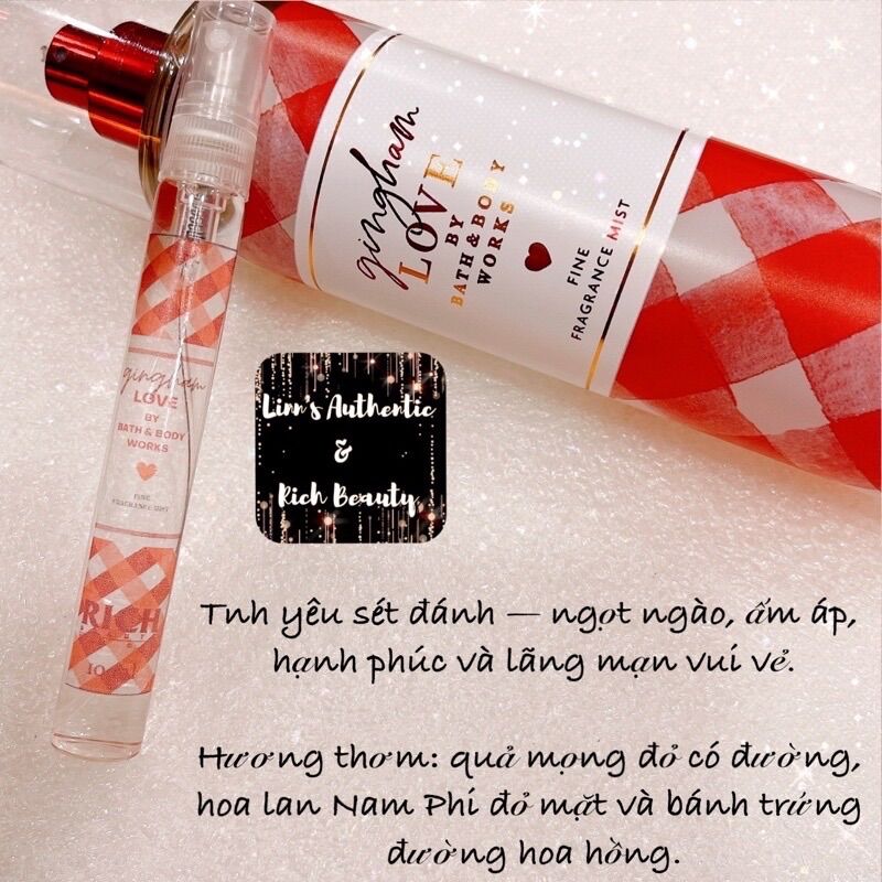 GINGHAM LOVE - Xịt Thơm Body Mist Bath & Body Works
