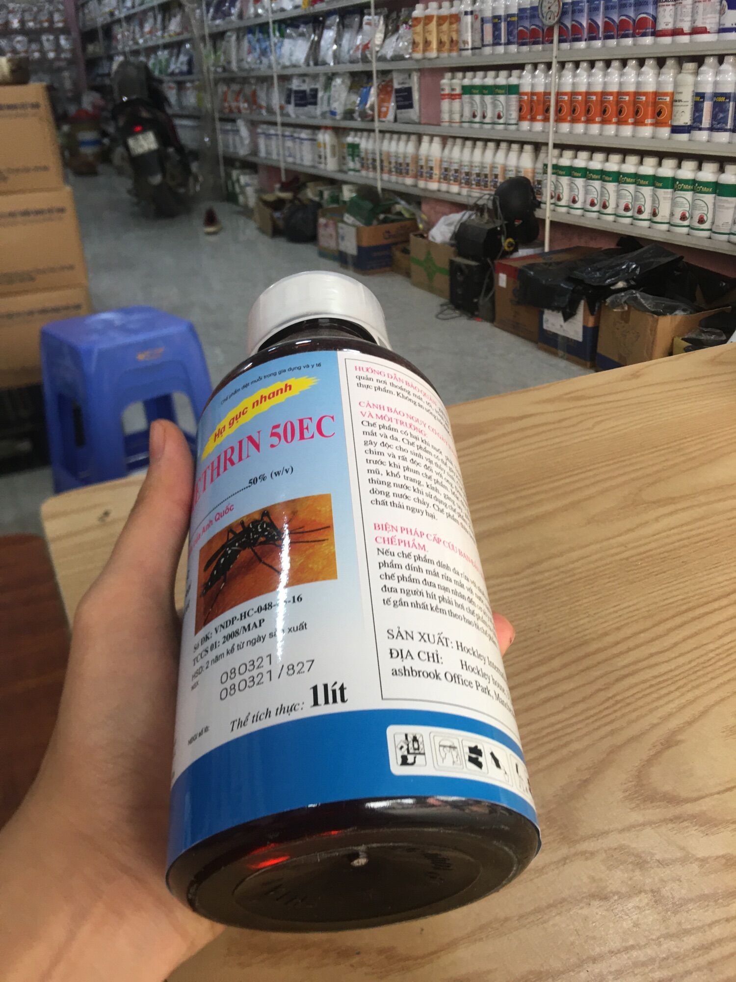 THUỐC DIỆT MUỖI PERMETHRIN 50EC [Chai 1000ML] MAP