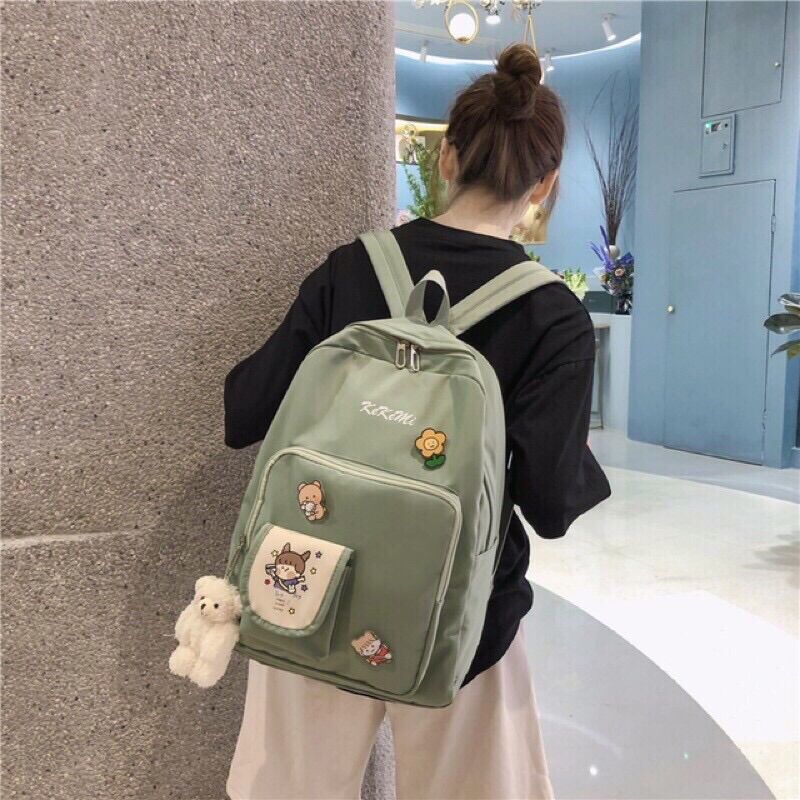 (tặng sticker) Balo thời trang đi học KeKeMi chống nước