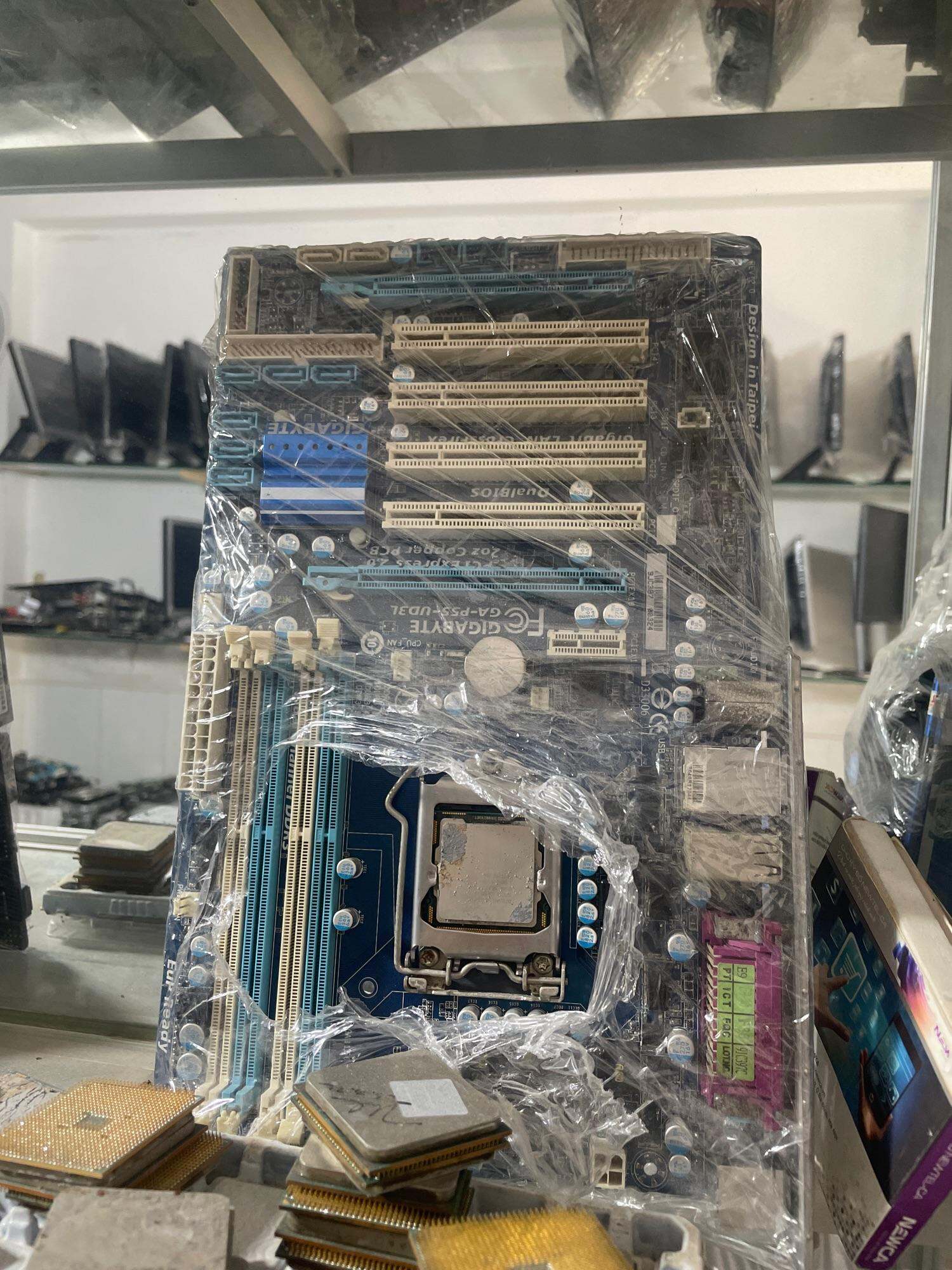 Main gigabyte h55 4khe ram giá 650k bh 1thang