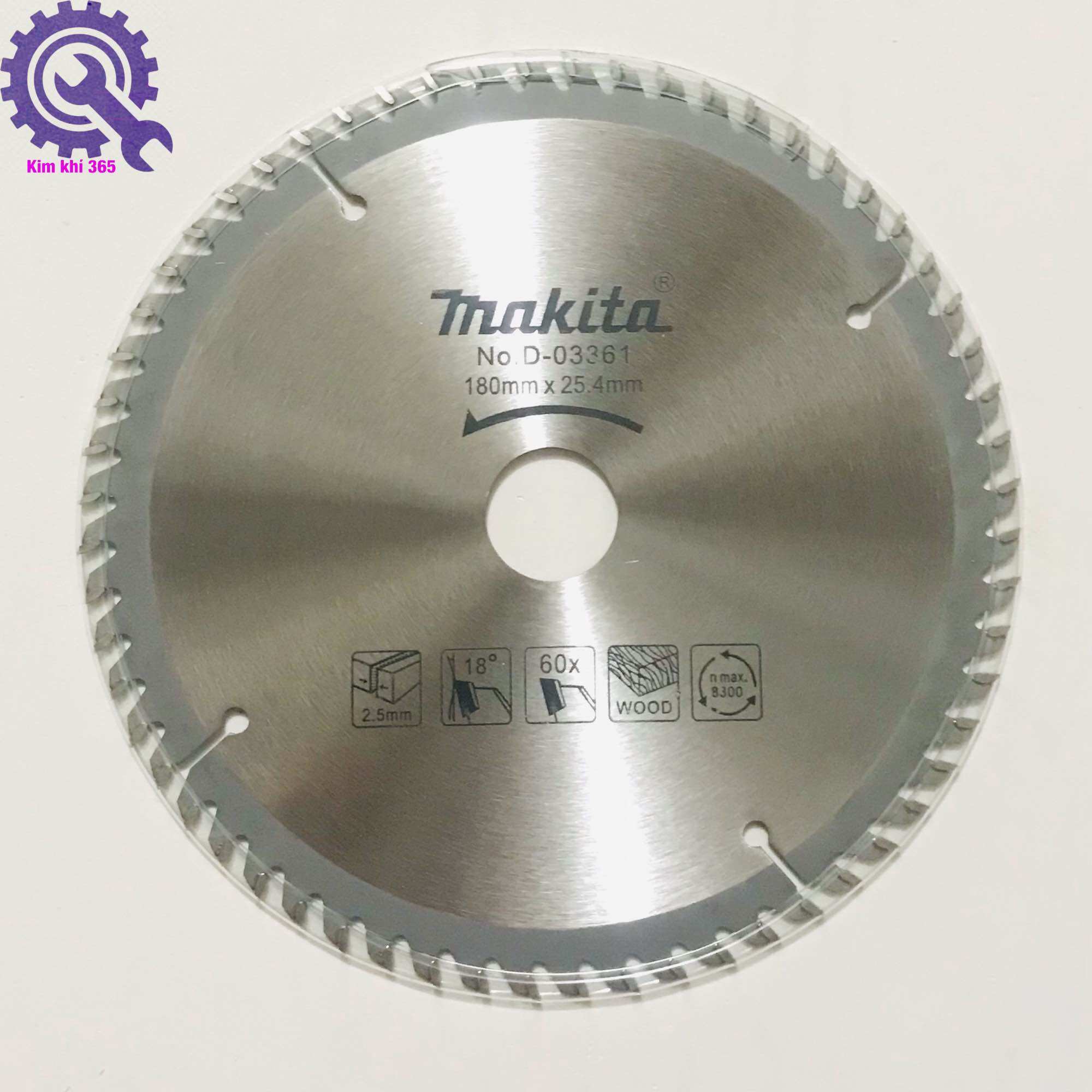 Lưỡi cưa, cắt gỗ Makita 180mm( 40 răng và 60 răng)