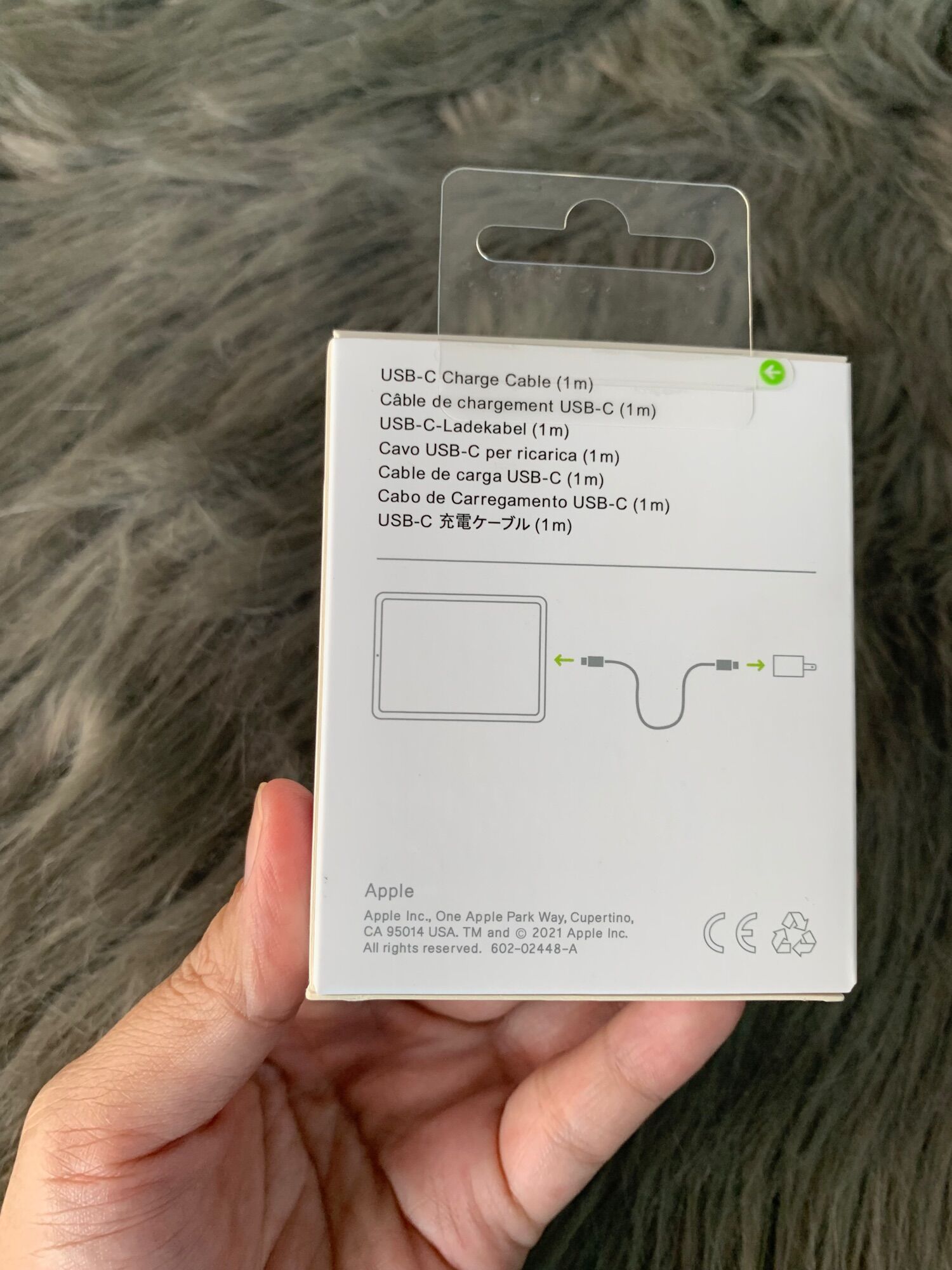 Cáp sạc Apple USB-C to C dài 1m