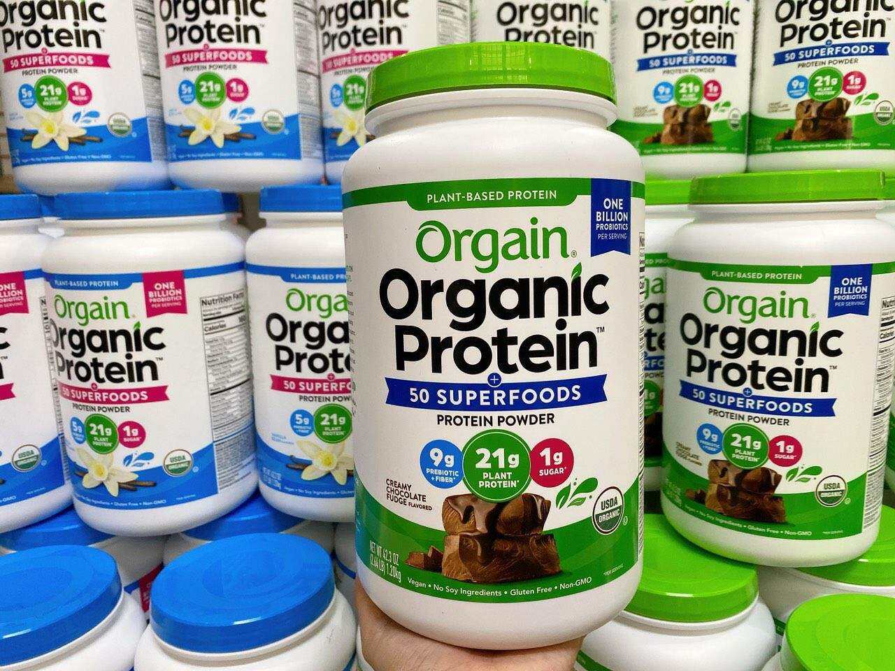 ORGAIN ORGANIC PROTEIN VỊ CHOCOLATE 1,22kg (date 2024)