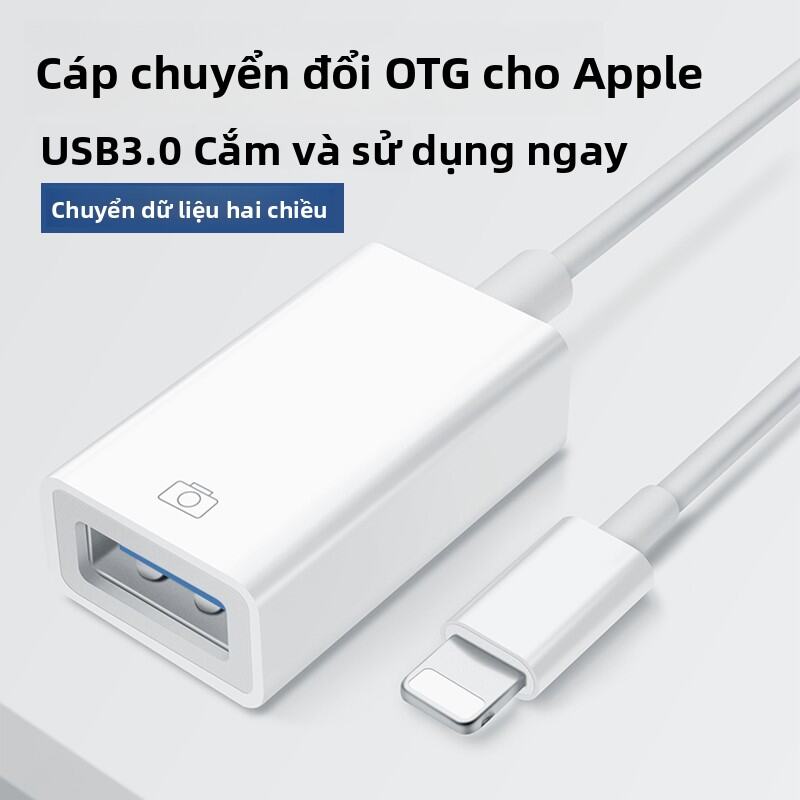 Lightning Chuyển Đổi Sang USB 3.0 Chuyển Đổi Đầu OTG Ổ Đĩa USB iPhone Chuyển Sang USB Tốc Độ Cao Đa 