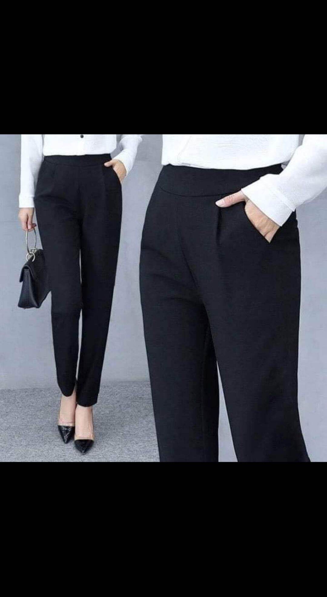 Quần baggy khoá sườn lưng chun sau
