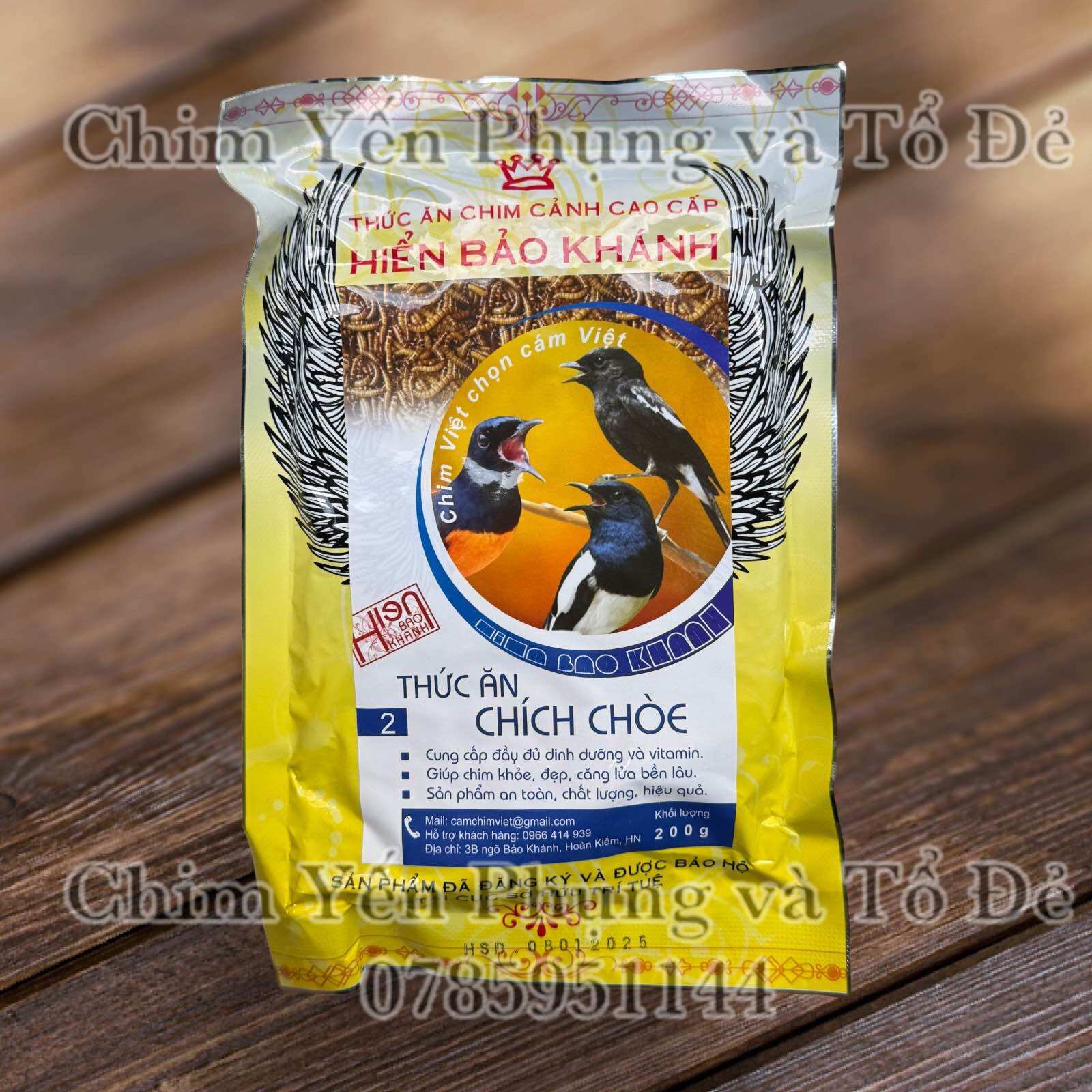 Cám hiển bảo khánh chích chòe căng lửa 200g - thức ăn chim cao cấp