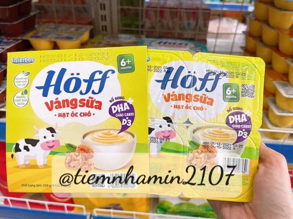 Váng sữa Hoff vị sữa non, hạt óc chó, hạt dẻ, vani