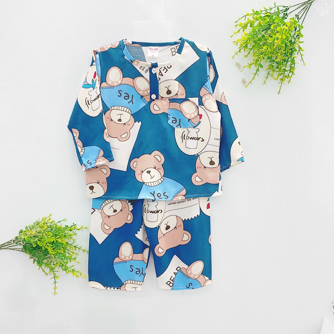 BỘ TOLE BÉ TRAI DÀI TAY - SIZE TỪ 8-23kg