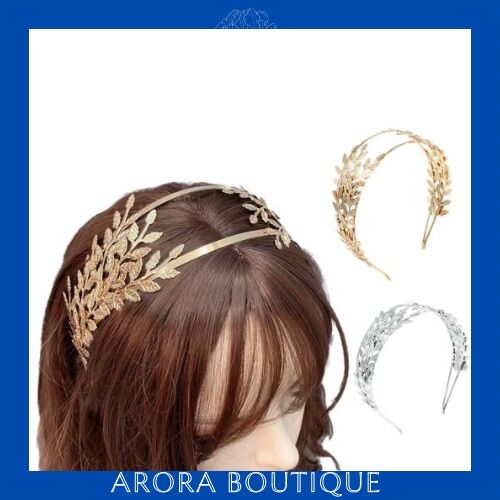 Cài tóc chiếc lá nguyệt quế màu bạc, vàng - Arora boutique