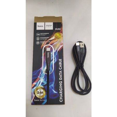 dây Cáp sạc nhanh iPhone, cáp sạc nhanh iPhone micro type-c hoco DU02 dây bọc dù siêu bền