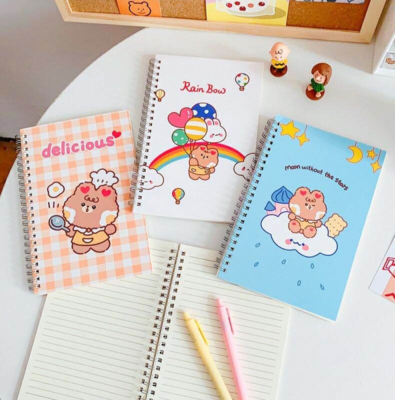 Sổ Còng A5 In Hình Sticker Dễ Thương 56 Trang