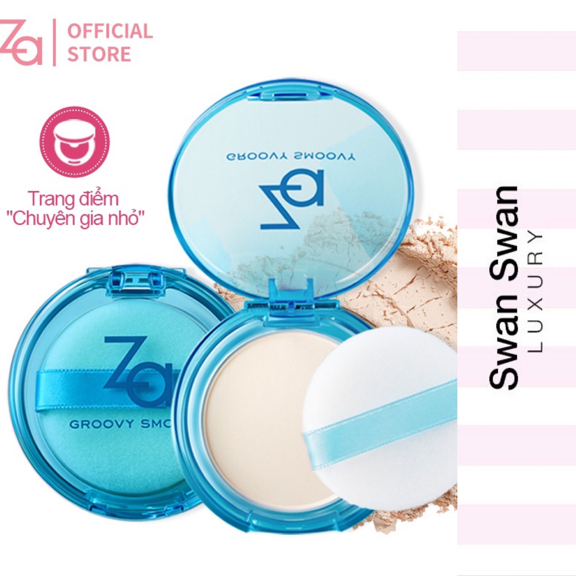 Phấn Phủ Trắng Da Kiềm Dầu ZA Chống Nắng 5g