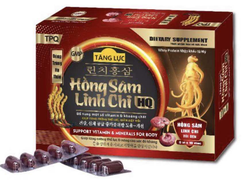 Viên uống hồng sâm linh chi hq giúp tăng sinh lực tự nhiên
