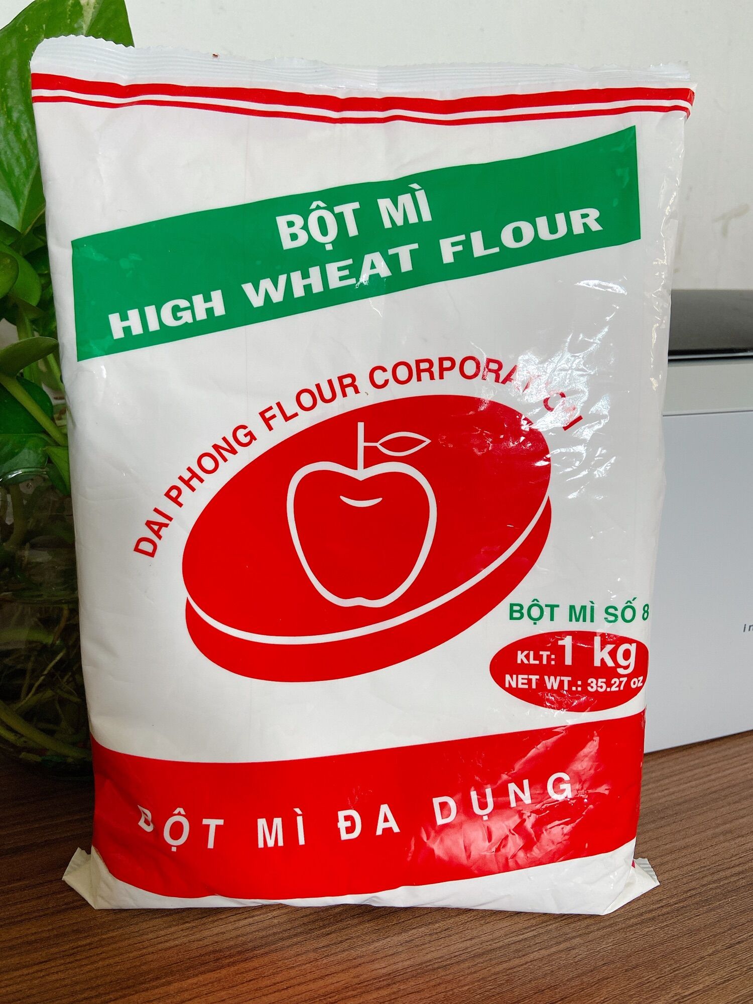 [FREE SHIP 0đ] Bột Mì Táo đỏ gói 1kg [LAVA]