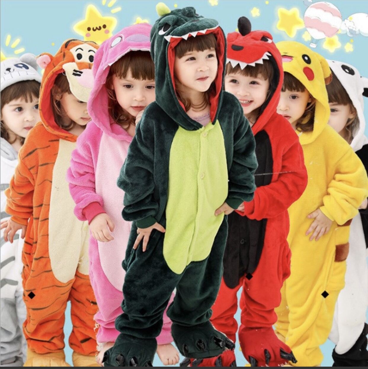 1 bộ đồ thú Pikachu nhiều size