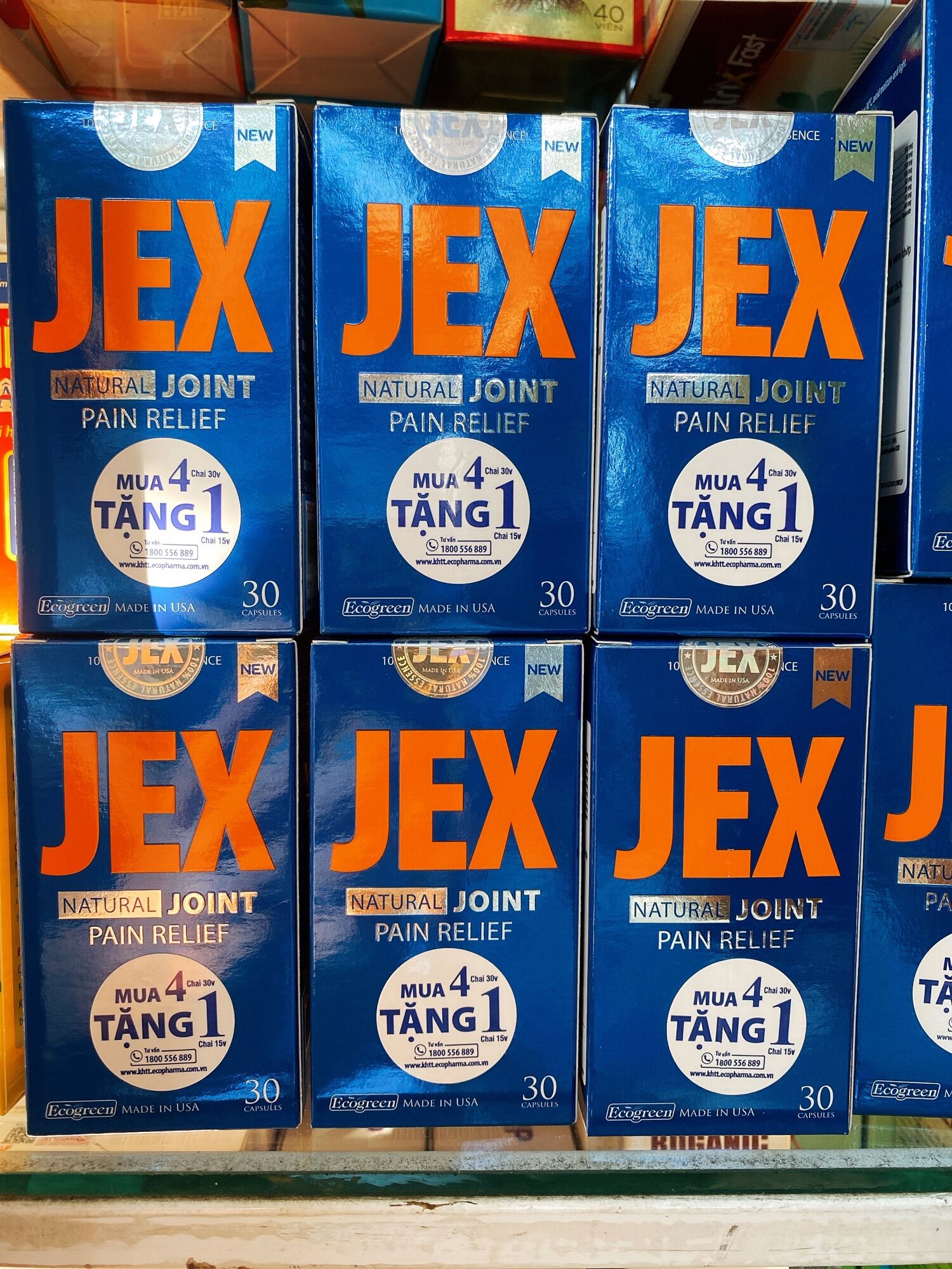 JEX MAX MẪU MỚI - Viên uống hỗ trợ điều trị viêm khớp, bổ khớp