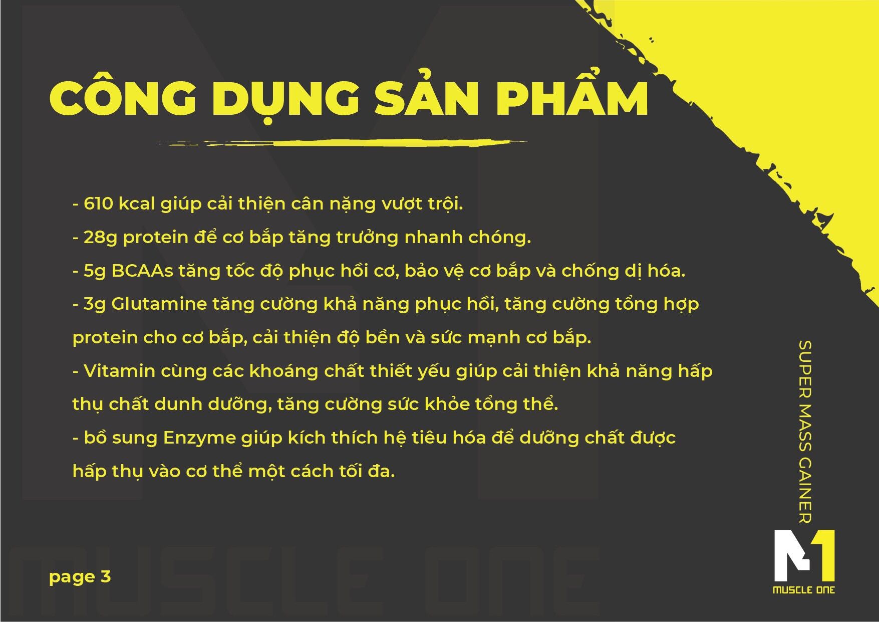 Combo 2 Túi Sữa Tăng Cân Super Mass M1