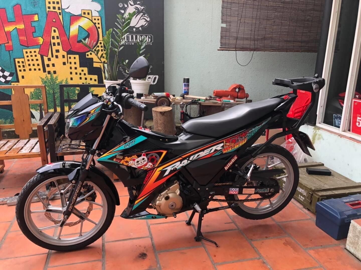 Baga Givi HRV cho Raider Fi, Satria